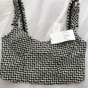 Zara crop top brand new with tags 🏷